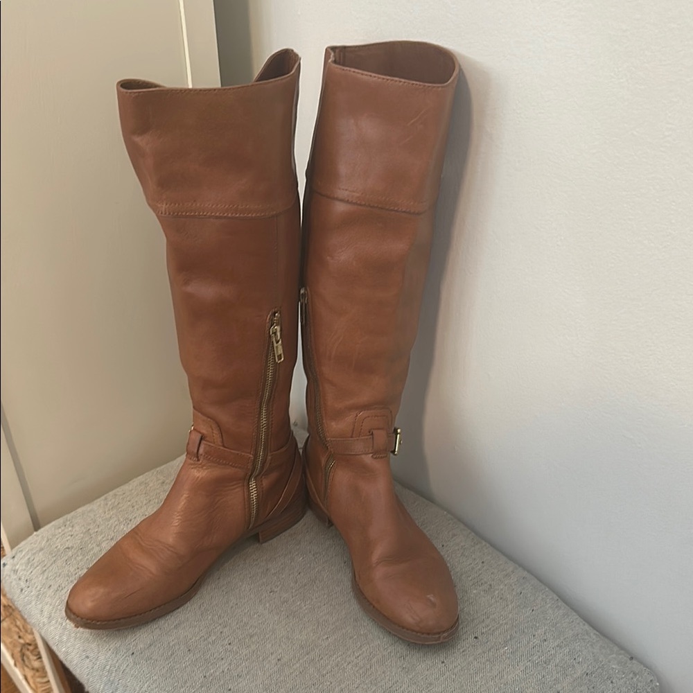 Brown Leather Riding Boots - Picture 5 of 6